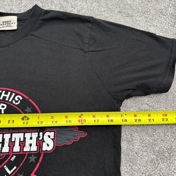 Toby Keith I Love This Bar & Grill Vintage 2005 Graphic T-Shirt Mens Small Black - Picture 8 of 9